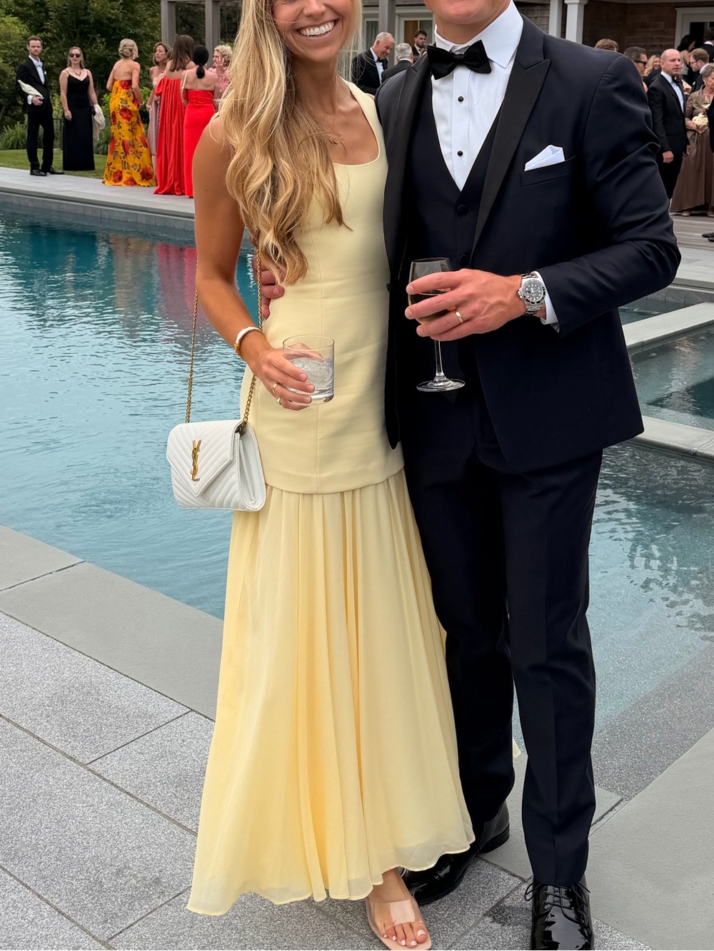 Nordstrom Pale Yellow Wedding Dress - Picture 2 of 2